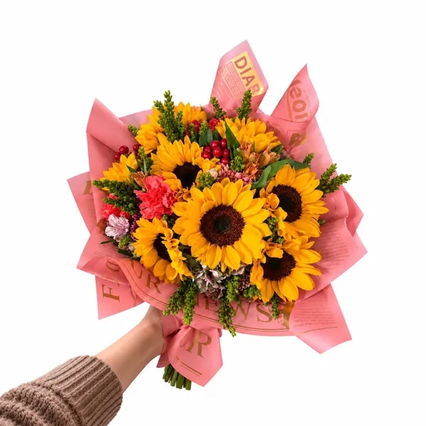 Primaveral Alegría — 8 Girasoles