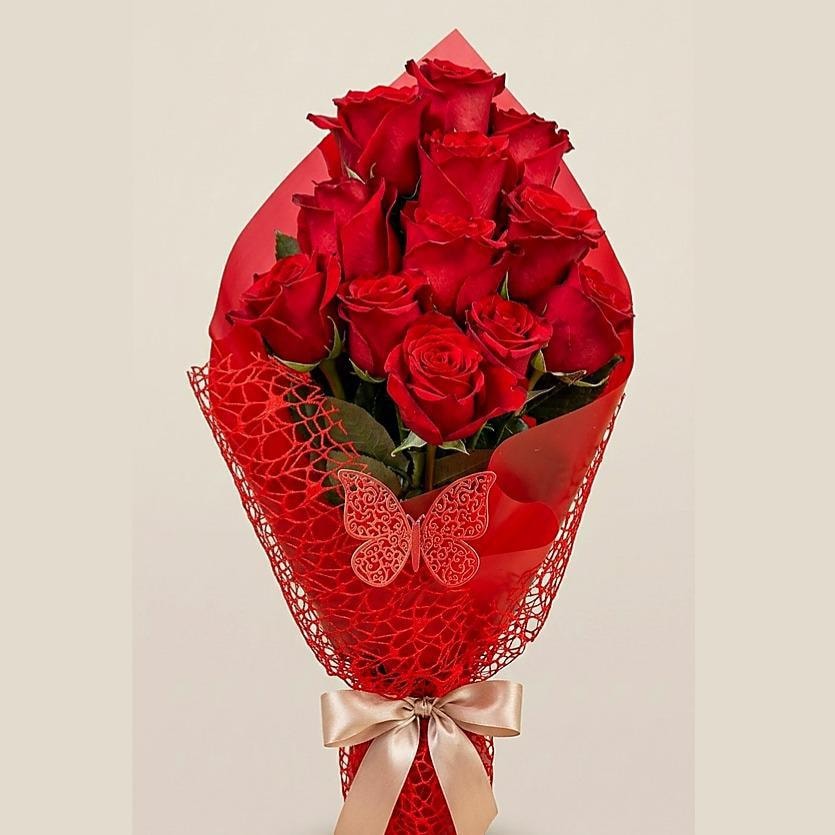 12 rosas rojas - Imagen 1