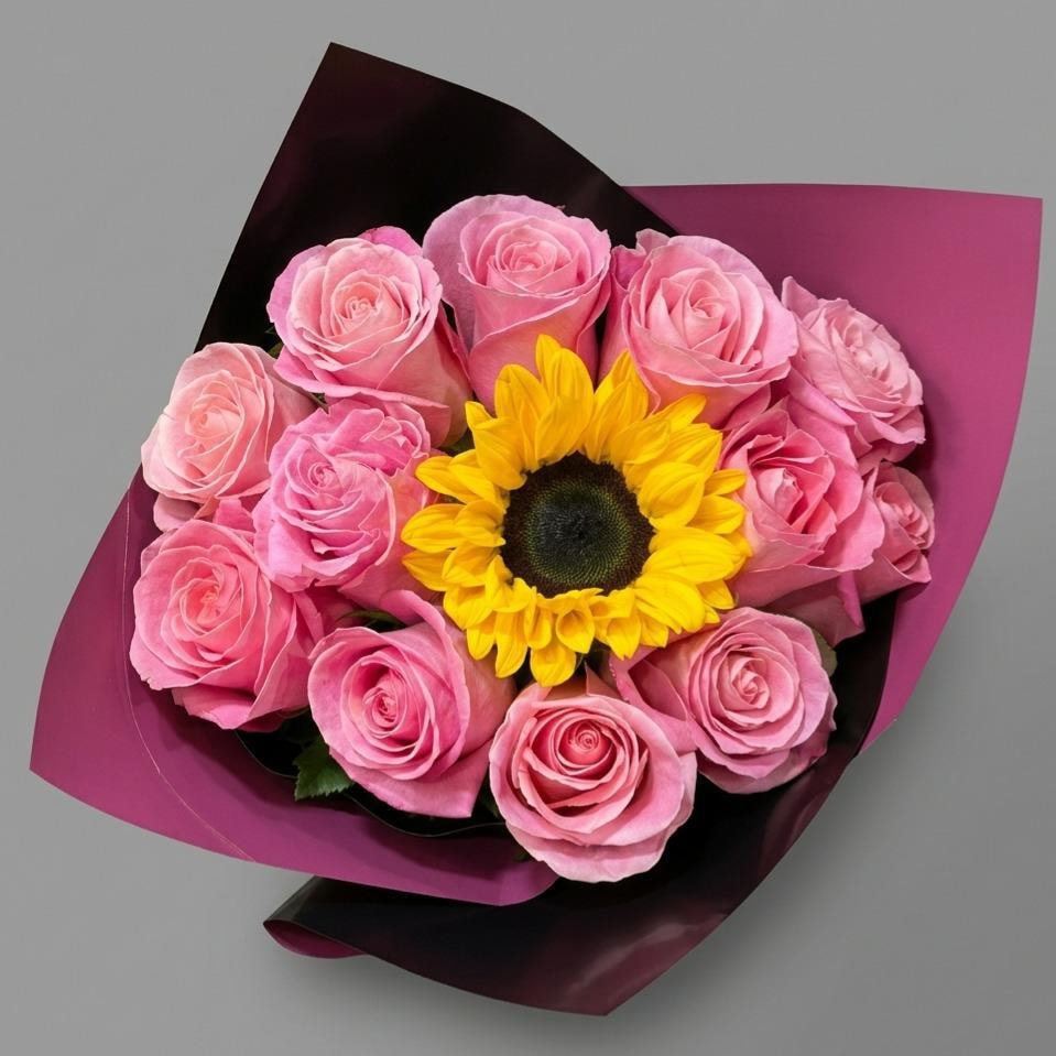 Girasol en Rosa - Imagen 1