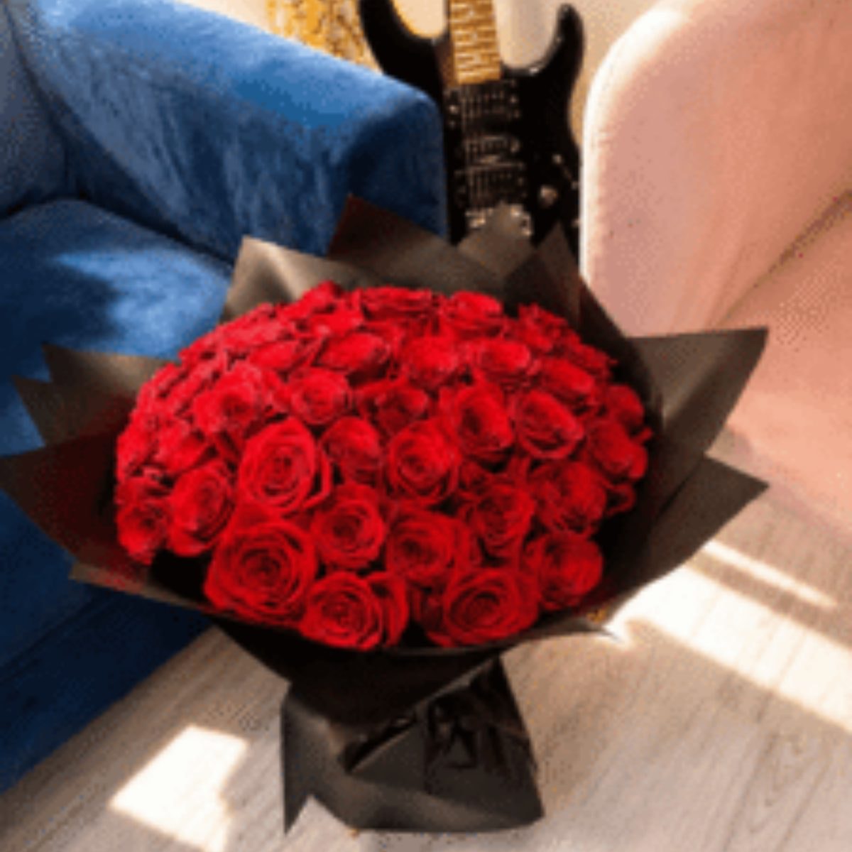 Ramo de 3 0 rosas naturales - Imagen 1