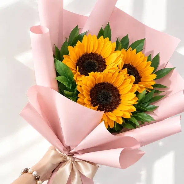 Ramo de 3 girasoles