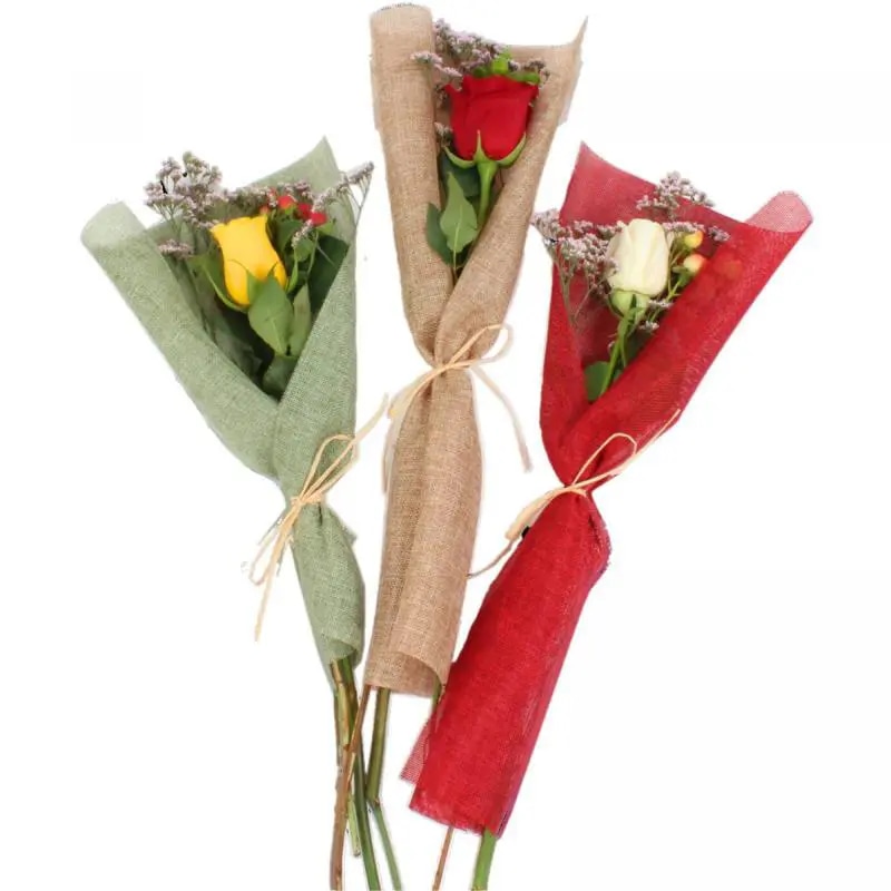 Mix 15 Rosas Individual en Ramo - Pack de 15 mini ramos de rosas individuales, hypericum y limonium