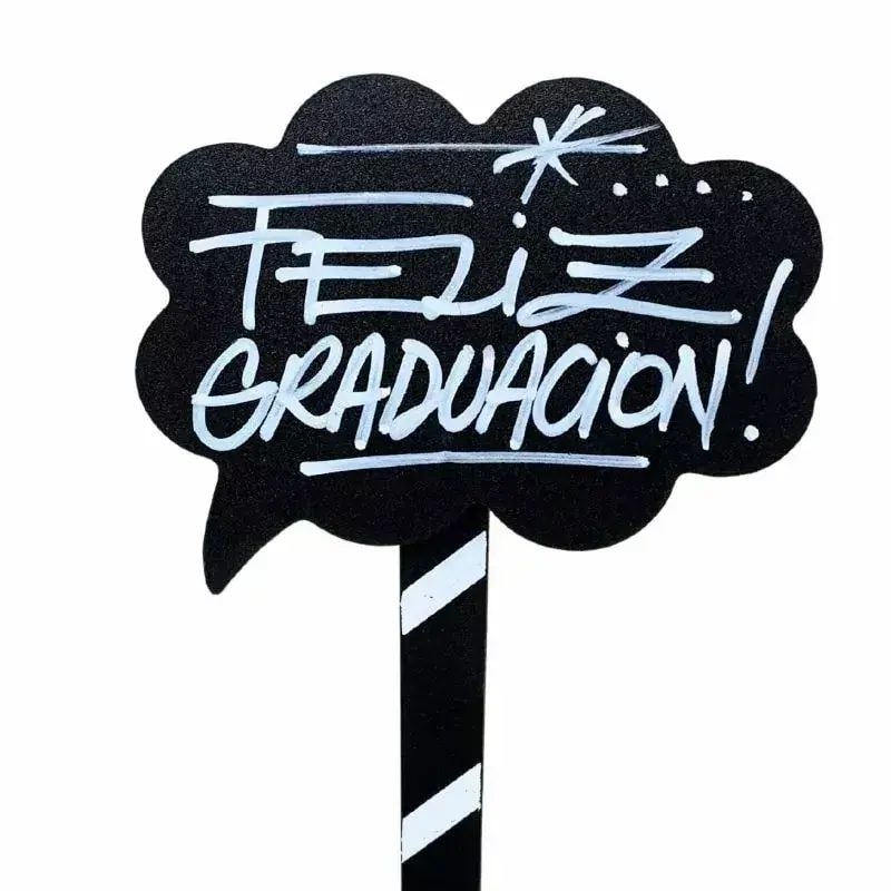 Pizarra con Mensaje "Feliz Graduación!" - Imagen 1