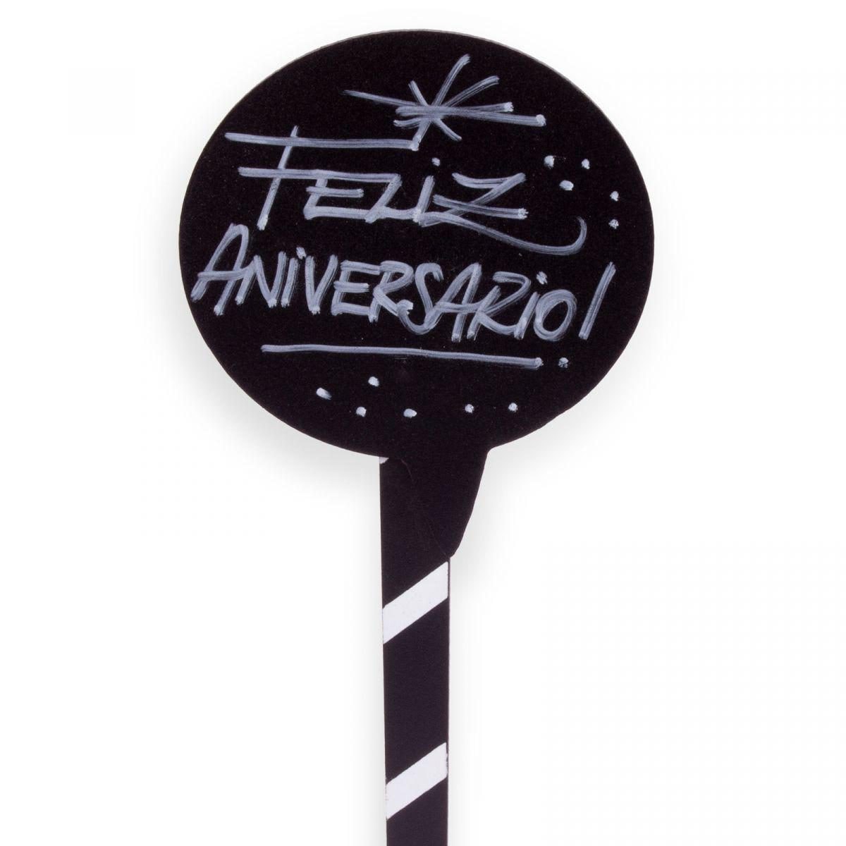 Pizarra con Mensaje "Feliz aniversario" - Imagen 1