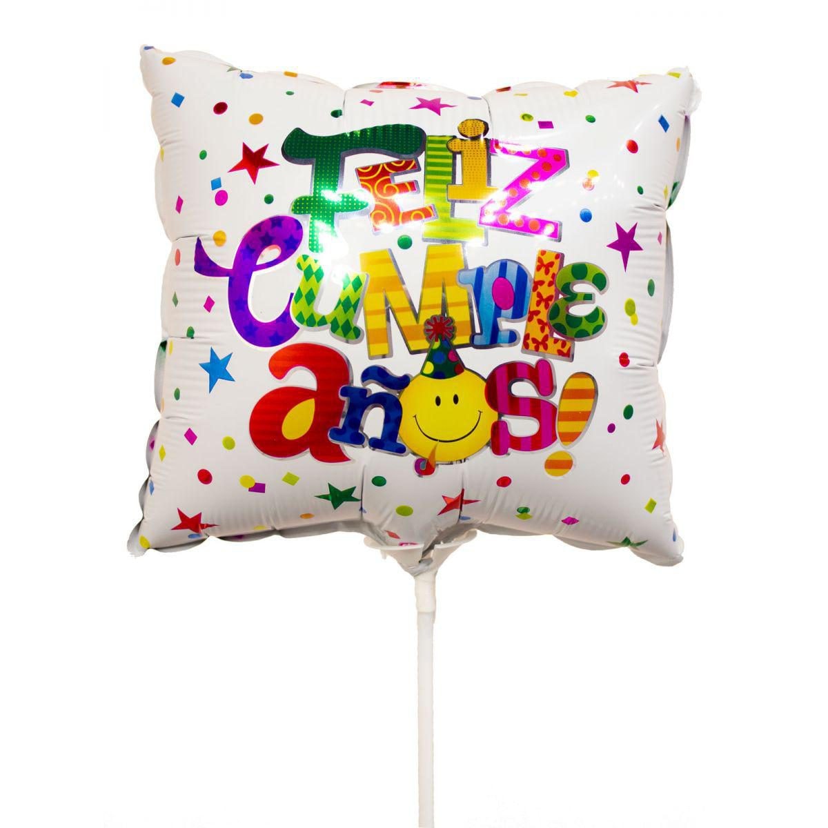 Globo Feliz Cumpleaños Cuadrangular - Imagen 1