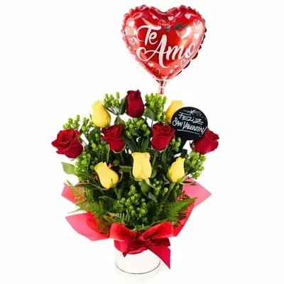 San valentín mix amarillo y rojo