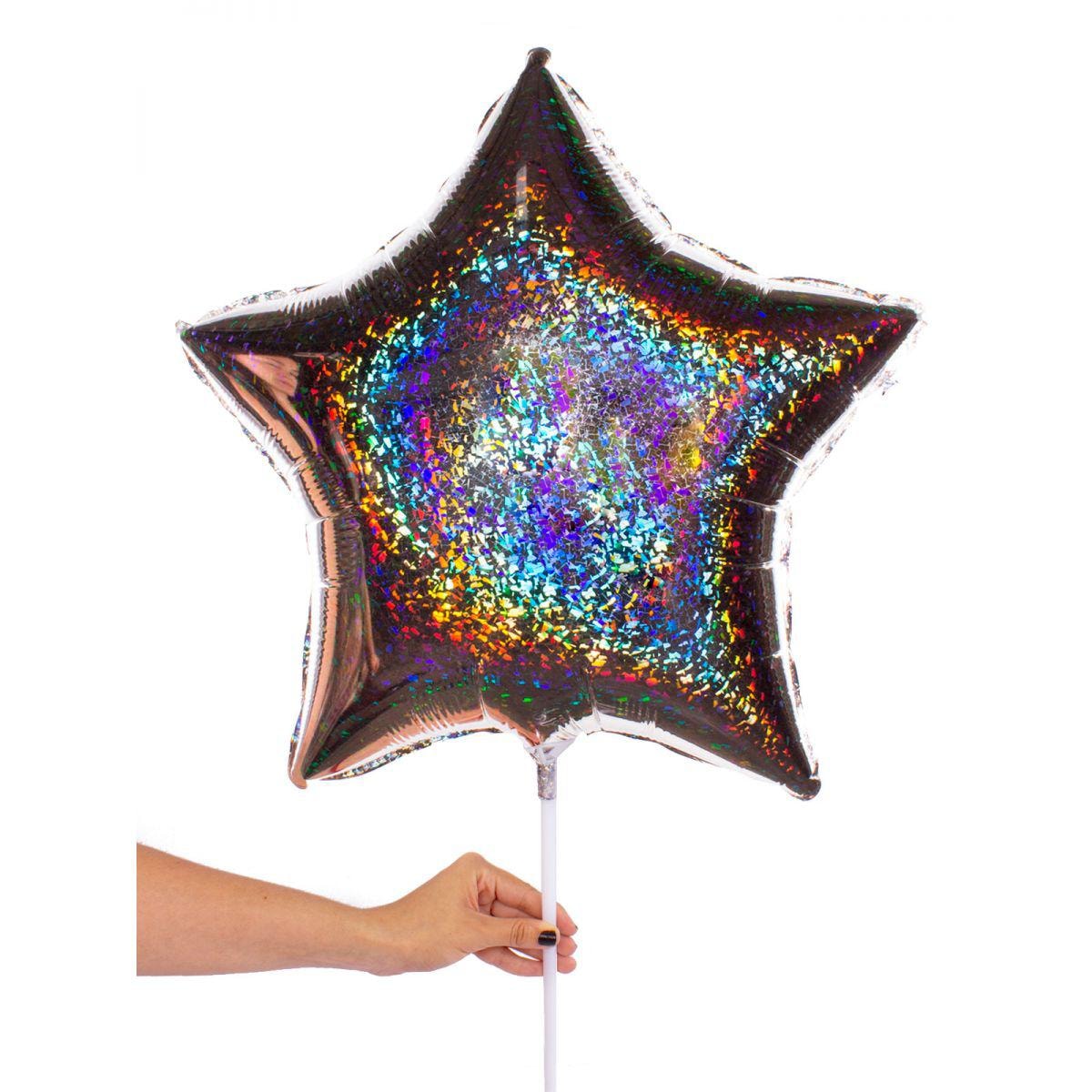 Globo Estrella plateada SHAPE 45cm - Imagen 2
