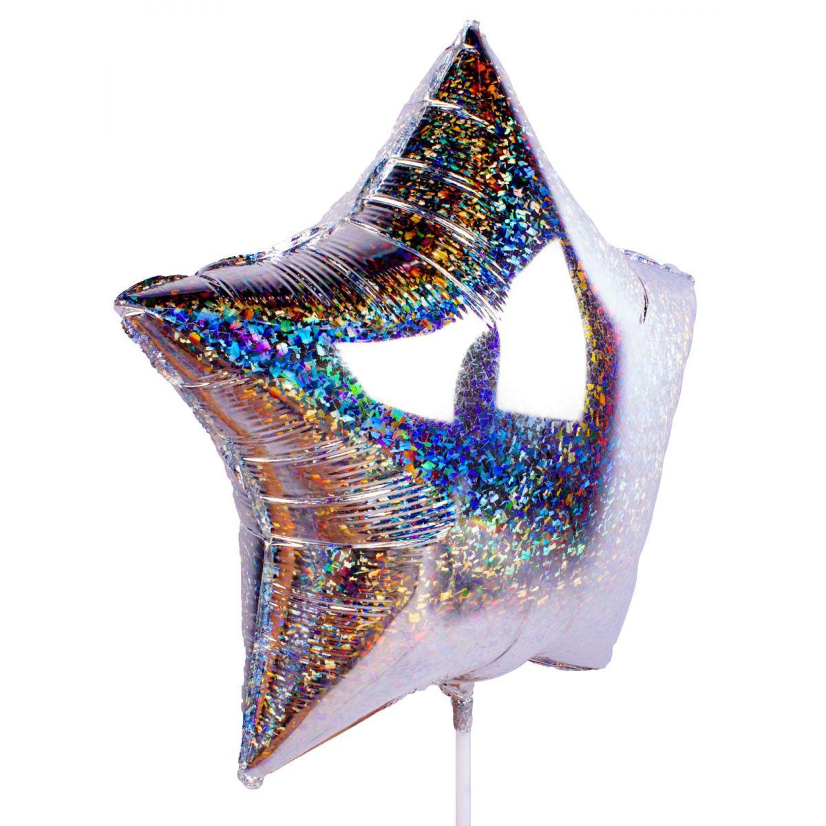 Globo Estrella plateada SHAPE 45cm - Imagen 3