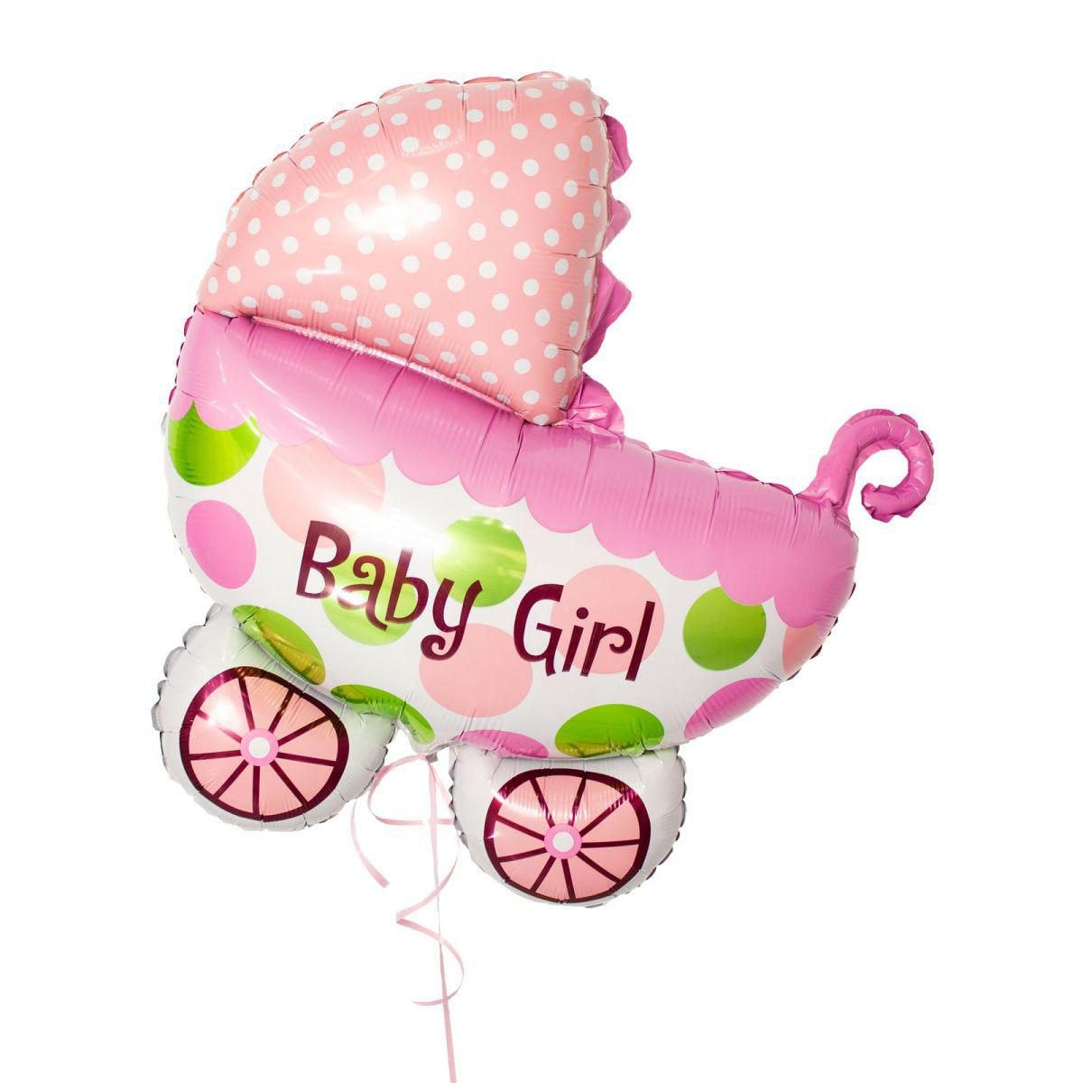Globo Coche Baby Girl 50 cm - Imagen 1