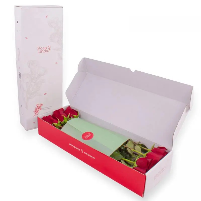 12 rosas rojas FlowerBox