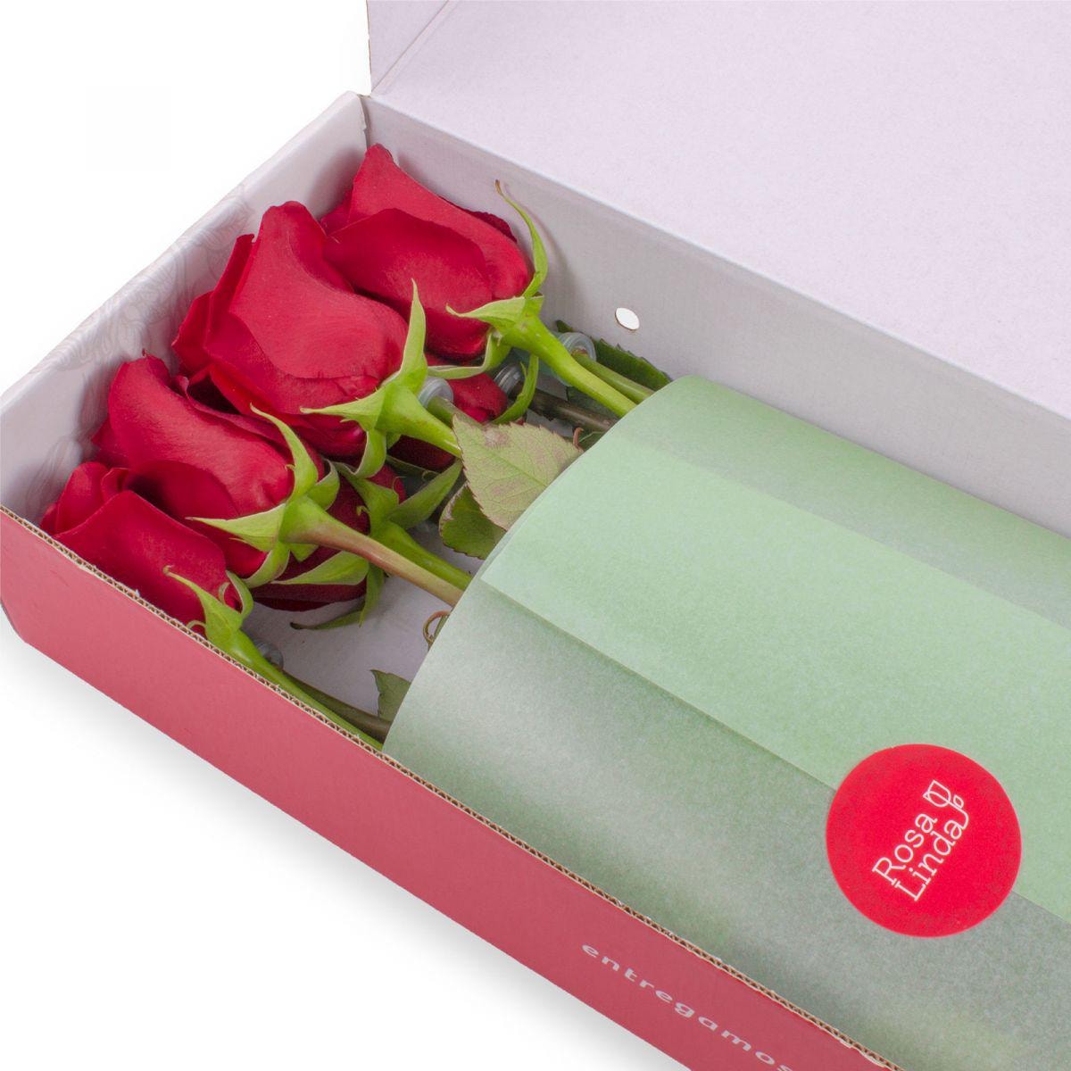 12 rosas rojas FlowerBox - Imagen 1