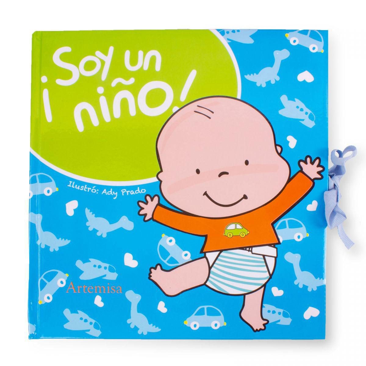 Libro ¡Soy un niño! - Libro de regalo para nacimiento de niño - Imagen 1