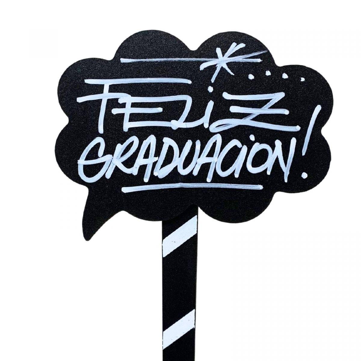 Pizarra con Mensaje "Feliz Graduación!" - Imagen 1
