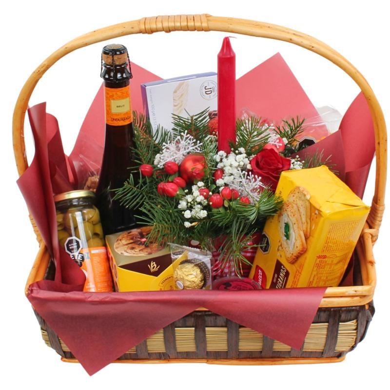 Canasto Feliz Navidad Grande - Imagen 1