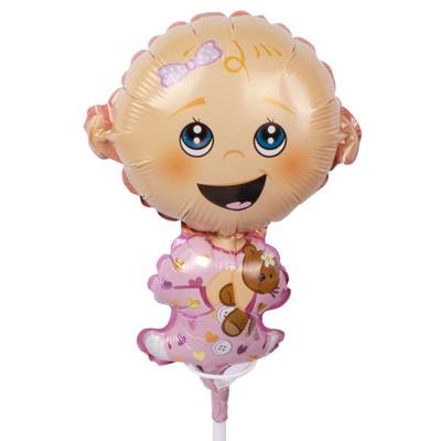 Globo niñita con osito - Imagen 1