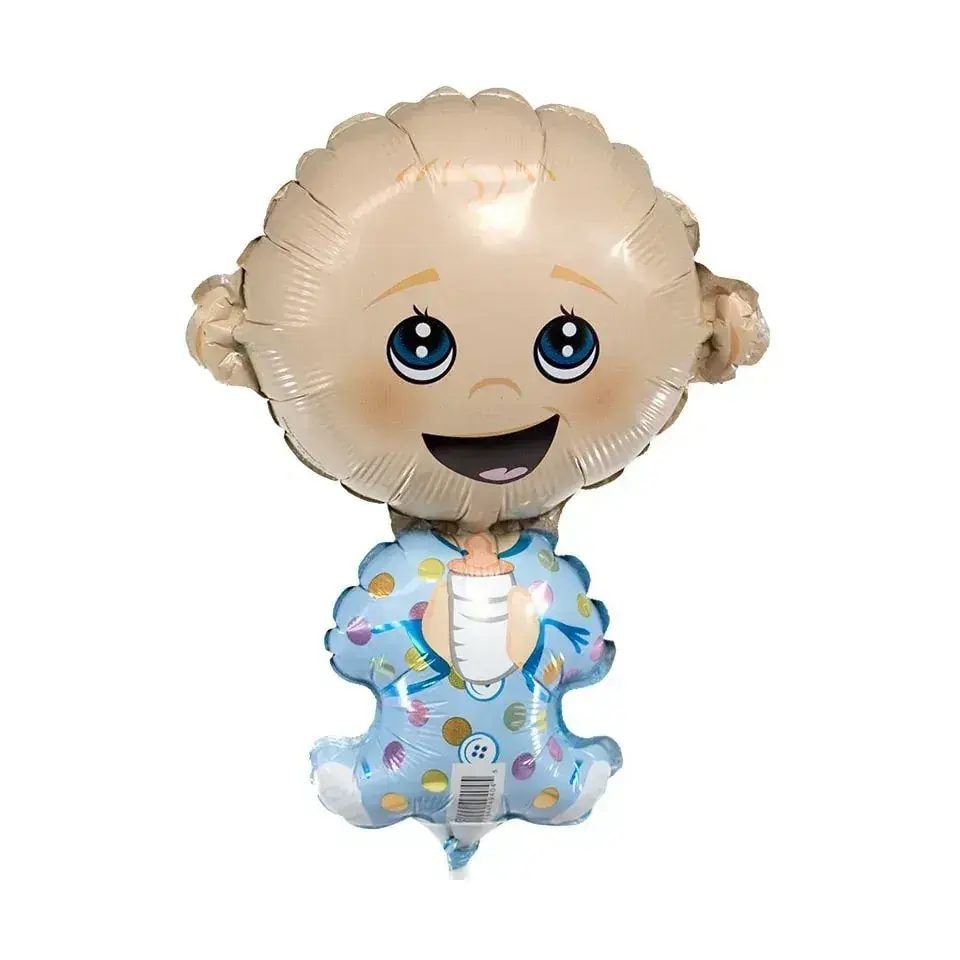 Globo metálico con forma de Niñito con mamadera. - Imagen 1