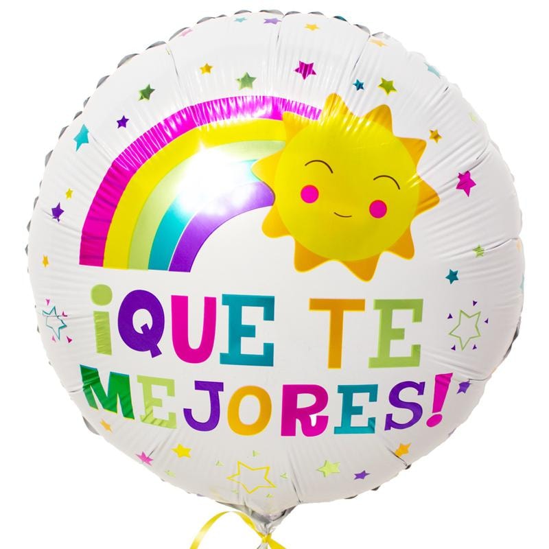 Globo ¡Que te mejores! arcoiris 35 cm - Imagen 1