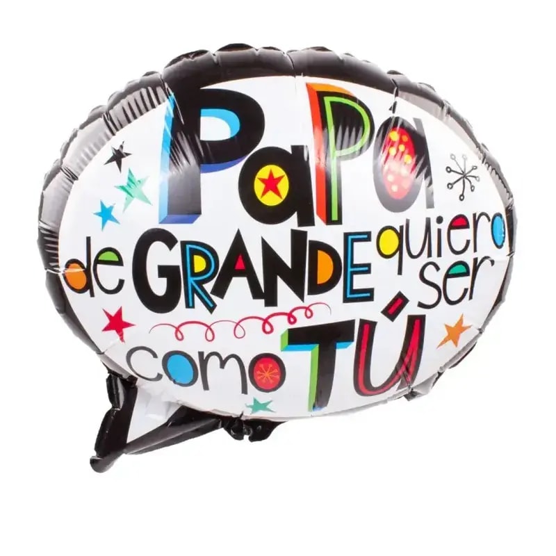 Globo Papá de grande quiero ser como tú 40 cm - Imagen 1