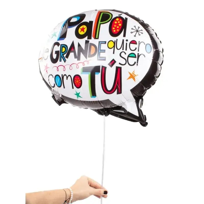 Globo Papá de grande quiero ser como tú 40 cm - Imagen 2