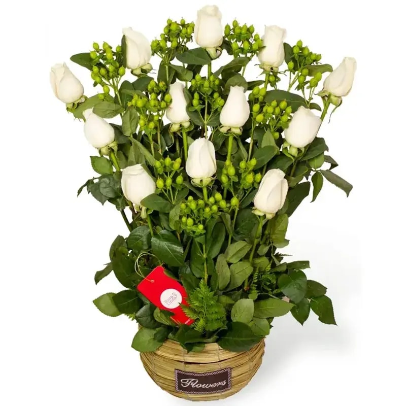 Jardín de rosas blancas - Imagen 1