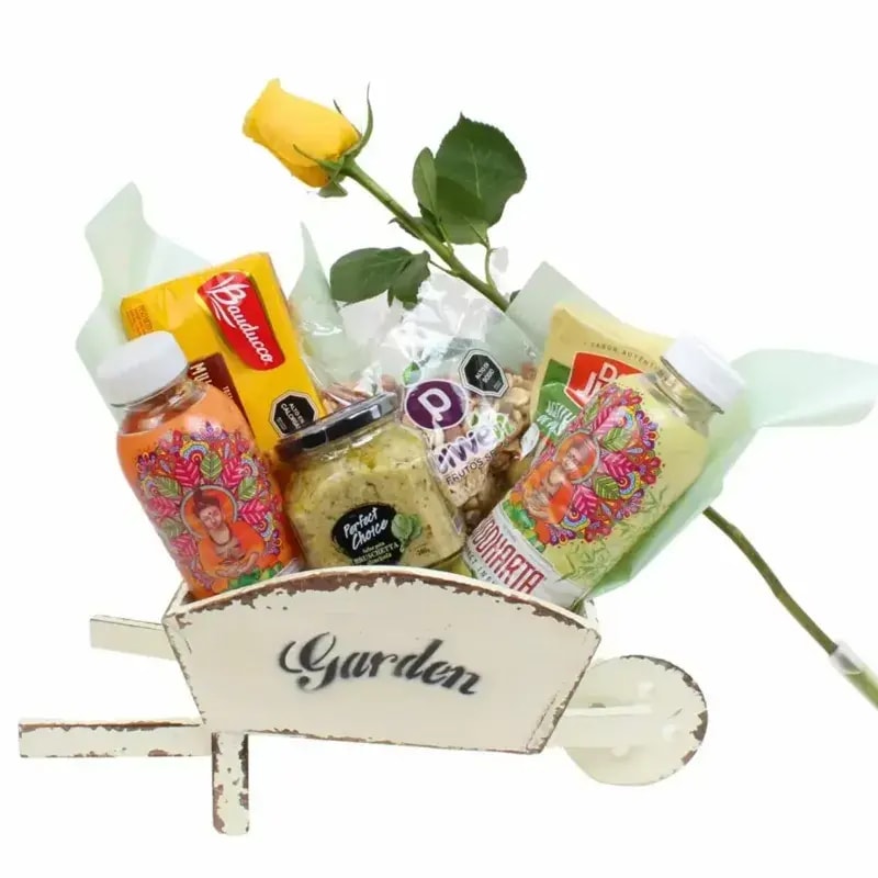 Set de regalo Nirvana - Carretilla envejecida de madera - Imagen 1