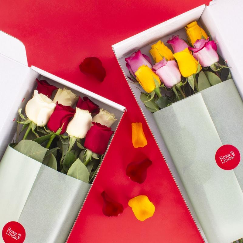 Rosas en Caja - FlowerBox Rosalinda - Imagen 1