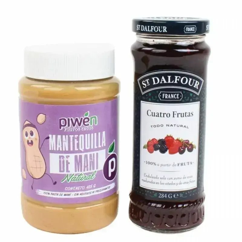 Duo Mantequilla de maní, Mermelada St Dalfour - Imagen 1