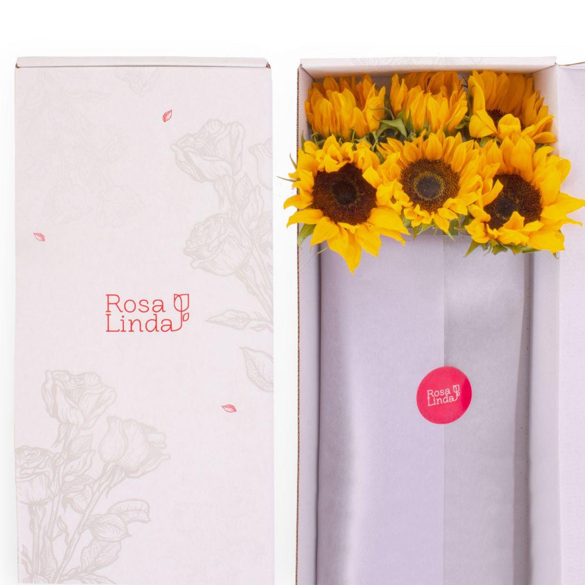 Girasoles FlowerBox - Caja de flores con 12 girasoles - Imagen 1