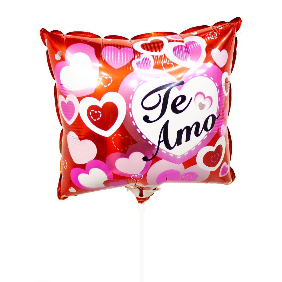 Globo Te amo cuadrangular 25cm - Imagen 1