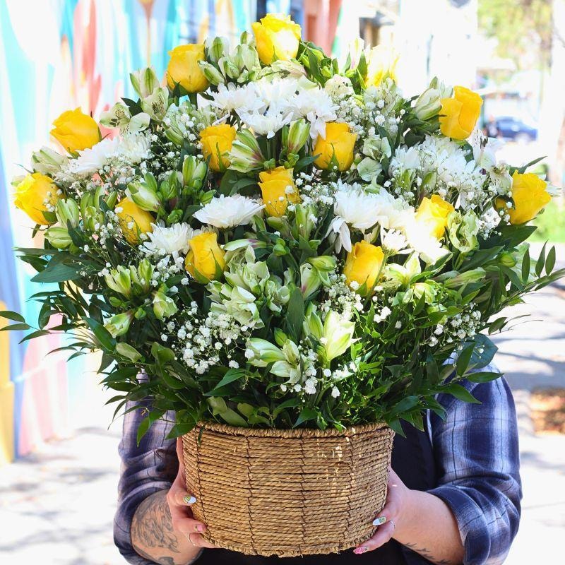 Pésame Amarillo - Arreglo floral de condolencias - Imagen 1