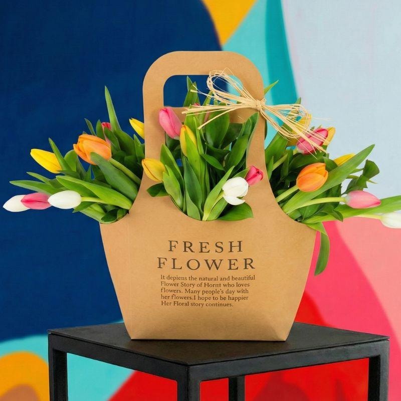 Bolsa deTulipanes Multicolor - 20 tulipanes multicolor Bag - Imagen 1