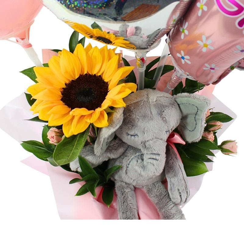Mix de globos: Alegre llegada Baby Girl - Imagen 4