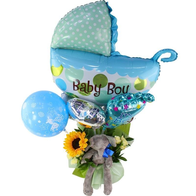 Mix de globos: Alegre llegada Baby Boy - Imagen 1
