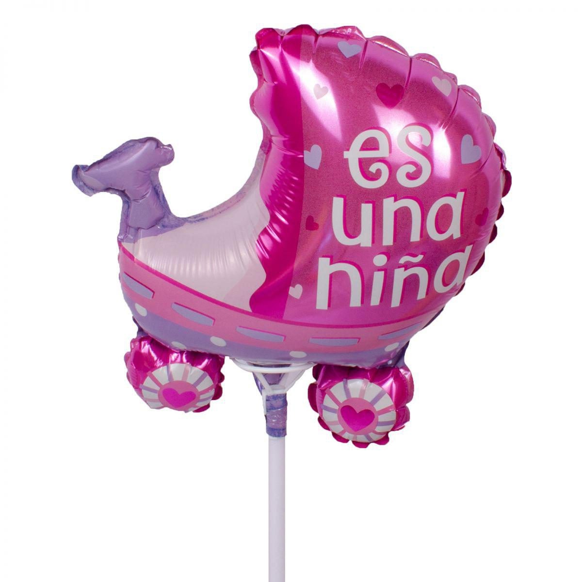 Globo coche es una niña 22cm - Imagen 1