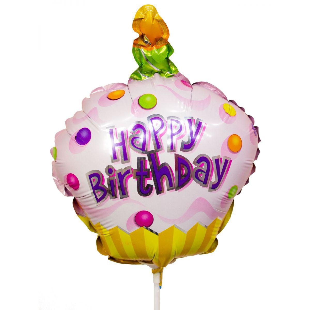 Globo Happy Birthday Cupcake - Imagen 1