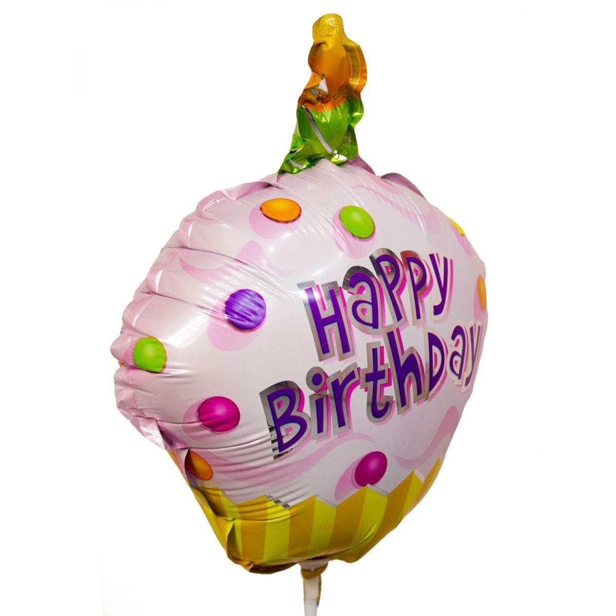 Globo Happy Birthday Cupcake - Imagen 3