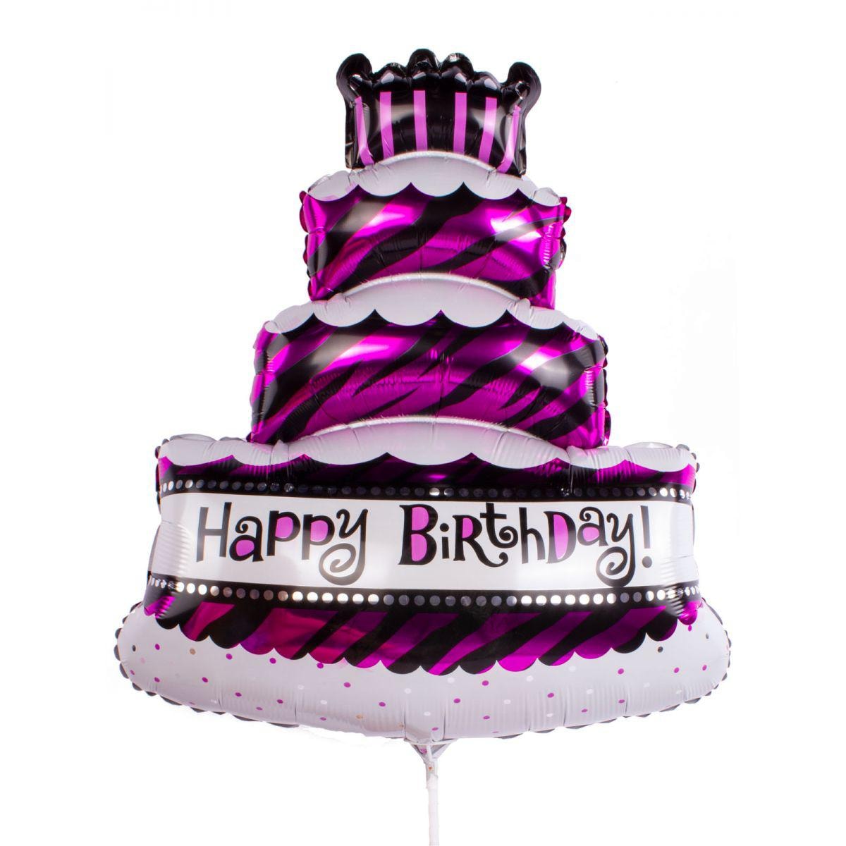Globo Torta de cumpleaños - Happy Birthday 55 cm - Imagen 1