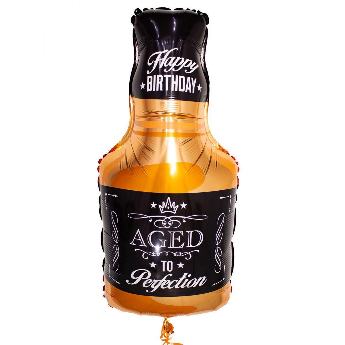 Globo Happy Birthday forma de Botella de Whisky - Imagen 1