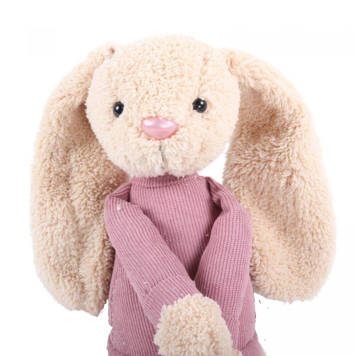 Peluche conejita con chaleco Frany - Imagen 3
