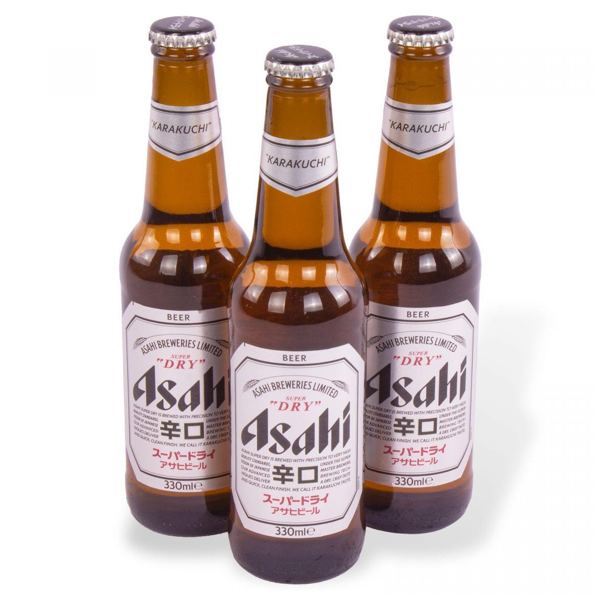 Set de 3 Cervezas Asahí - Trio de cervezas Asahí de 330 ml - Imagen 1