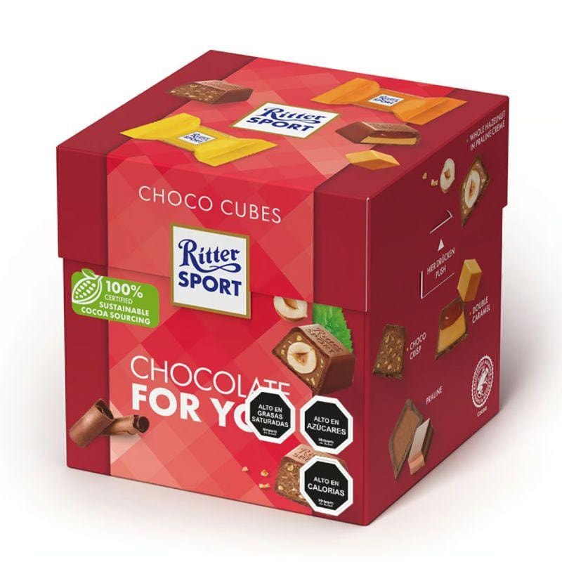 Chocolate leche Mini Cubes Ritter Sport 176 gr - Imagen 1