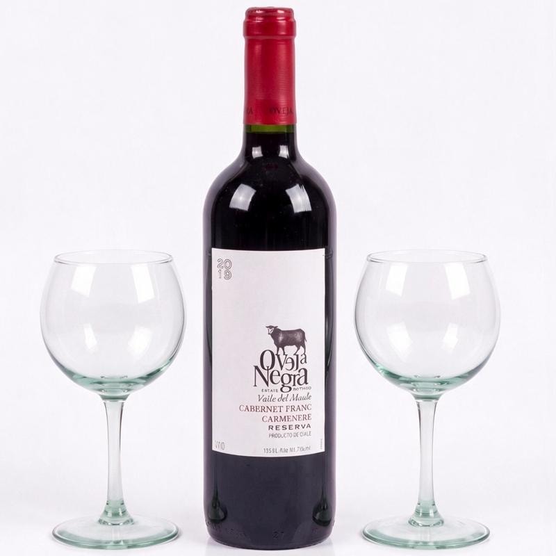 Vino Oveja Negra y Dos Copas - Imagen 1