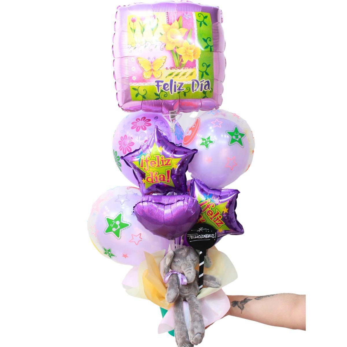 Mix de globos - Feliz día elefantito - Imagen 1