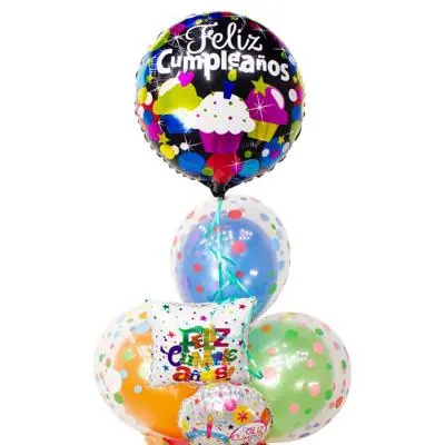 Mix de globos: Feliz Cumpleaños
