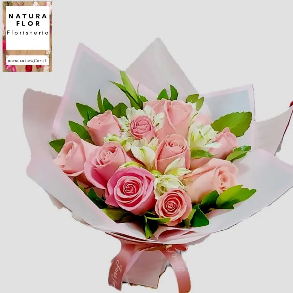 Ramillete Dulzura 12 rosas