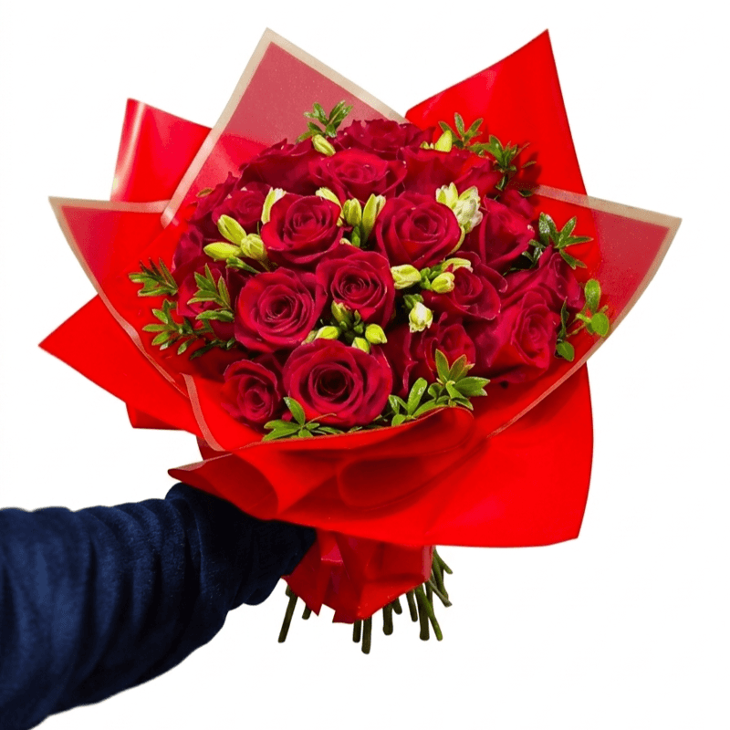 "Pasión Eterna" - Ramo de 24 Rosas Rojas Premium - Imagen 1