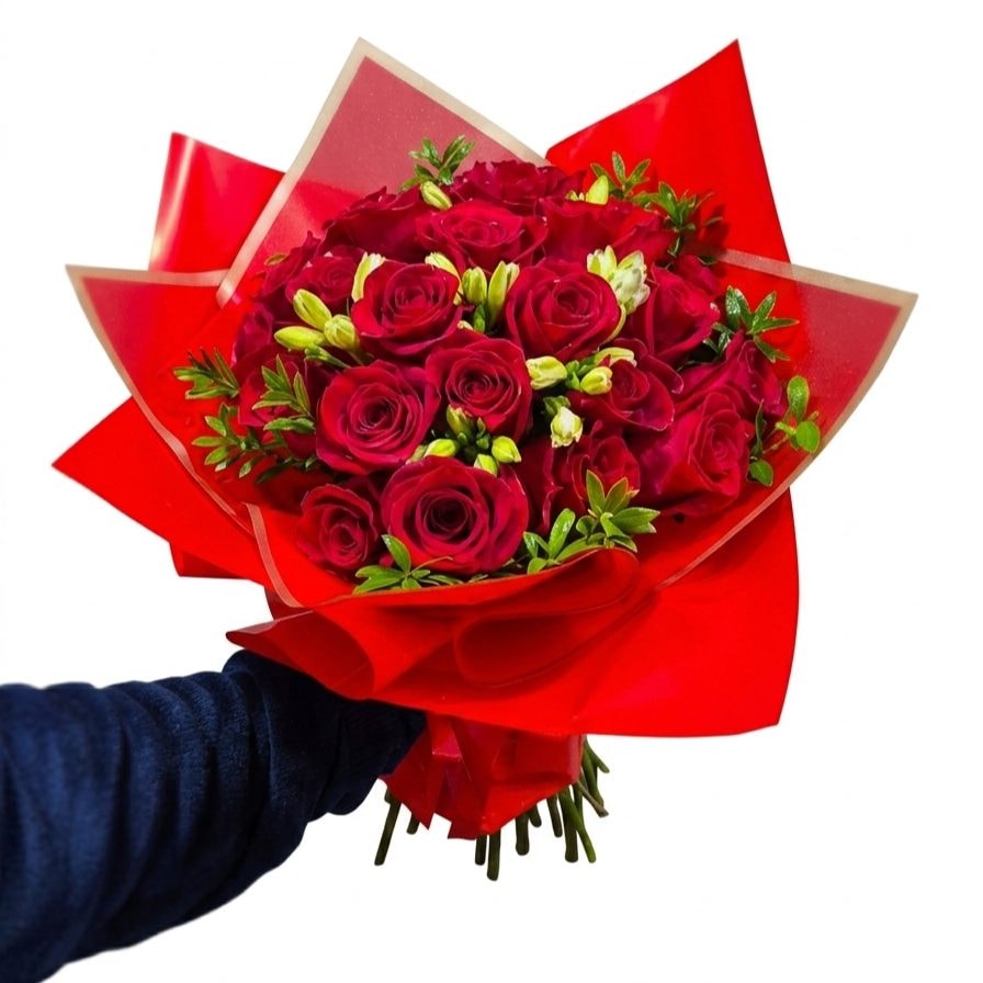 Ramillete 24 Rosas Rojas Premium - Imagen 1