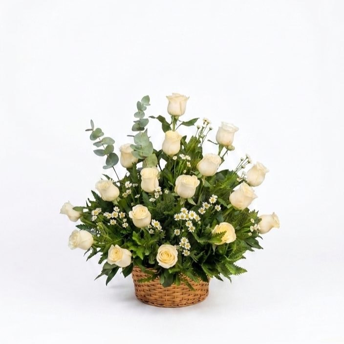 Cesta Consuelo Blanco - Imagen 1
