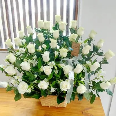 Recuerdo Eterno-36 rosas Blancas
