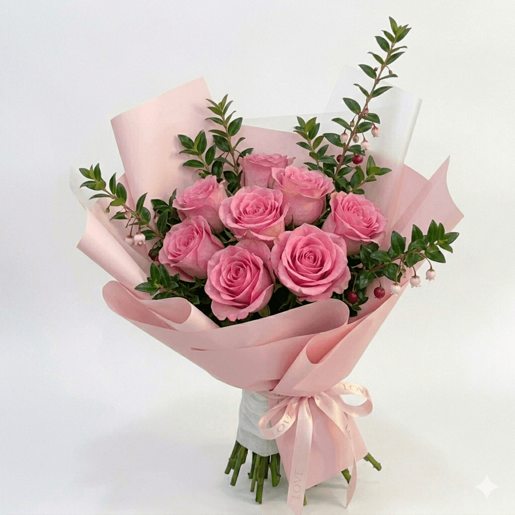 Bouquet 9 rosas - Imagen 1